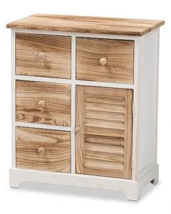 Baxton Studio Gella 4-Drawer Storage Unit Home