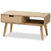 Baxton Studio Nadra 1-Drawer Coffee Table Home