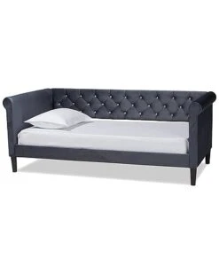 Baxton Studio Cora Modern Contemporary Velvet Daybed Home