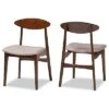 Baxton Studio Daria Mid-Century Modern 2Pc Dining Chair Set Home