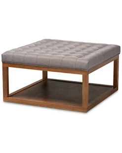 Baxton Studio Alvere Cocktail Ottoman Home