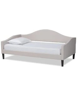 Baxton Studio Milligan Upholstered Finished Wood Full Size Daybed Home