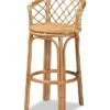 Baxton Studio Orchard Natural Rattan Bar Stool Home