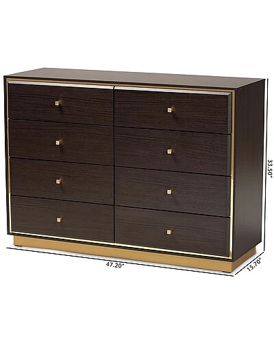 Baxton Studio Cormac 8-Drawer Dresser Home - Image 3
