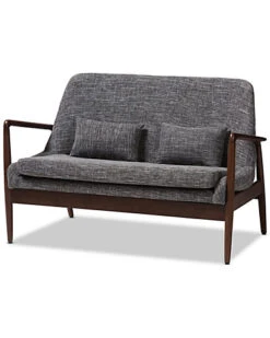 Baxton Studio Carter 2-Seat Loveseat Home