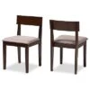 Baxton Studio Camilla Mid-Century Modern 2pc Dining Chair Set Home