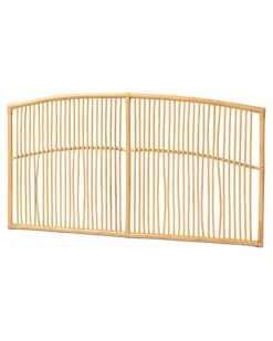 Baxton Studio Malvina Rattan Queen Size Wall-Mount Headboard Home