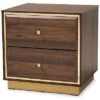Baxton Studio Cormac 2-Drawer Nightstand Home