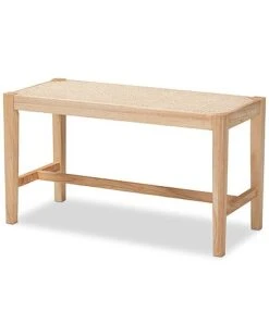 Baxton Studio Danyl Rattan Accent Bench Home