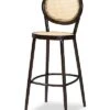 Baxton Studio Thalia Metal And Synthetic Rattan Outdoor Bar Stool Home