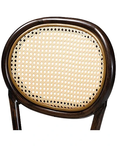 Baxton Studio Thalia Metal And Synthetic Rattan Outdoor Bar Stool Home - Image 4