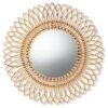 Baxton Studio Ra Rattan Accent Wall Mirror Home