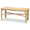 Baxton Studio Cacaban Rattan Accent Bench Home
