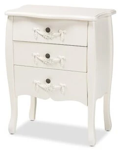 Baxton Studio Eliya Wood 3-Drawer Storage Cabinet Home