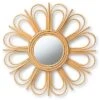 Baxton Studio Kura Rattan Accent Wall Mirror Home