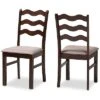 Baxton Studio Amara Mid-Century Modern 2pc Dining Chair Set Home