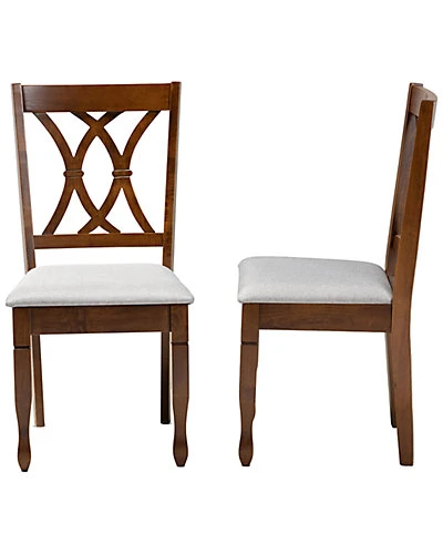 Baxton Studio Augustine 2pc Dining Chair Set Home - Image 3