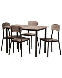 Baxton Studio Marcus 5pc Dining Set Home