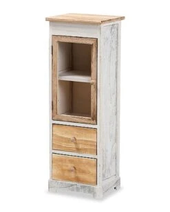 Baxton Studio Dannah Classic Traditional 2-Drawer Storage Cabinet Home