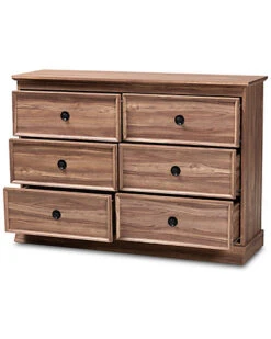 Baxton Studio Ryker 6-Drawer Dresser Home