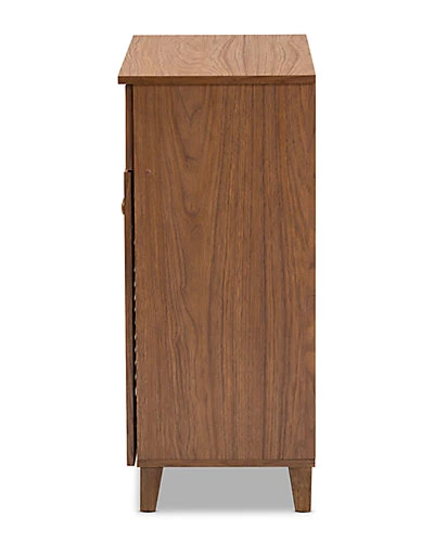 Baxton Studio Coolidge 4-Shelf Shoe Storage Cabinet Home - Image 3