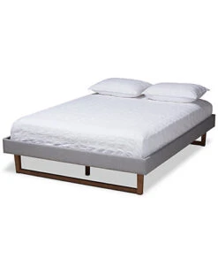 Baxton Studio Liliya Full Size Platform Bed Frame Home