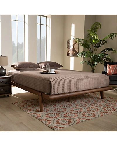 Baxton Studio Kaia Full Size Platform Bed Frame Home - Image 4