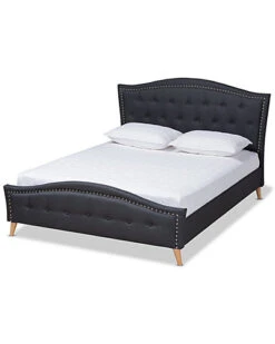 Baxton Studio Felisa Queen Size Platform Bed Home