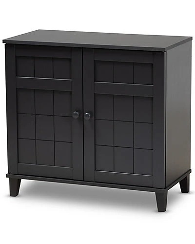 Baxton Studio Glidden 4-Shelf Shoe Storage Cabinet Home