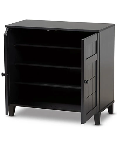 Baxton Studio Glidden 4-Shelf Shoe Storage Cabinet Home - Image 2
