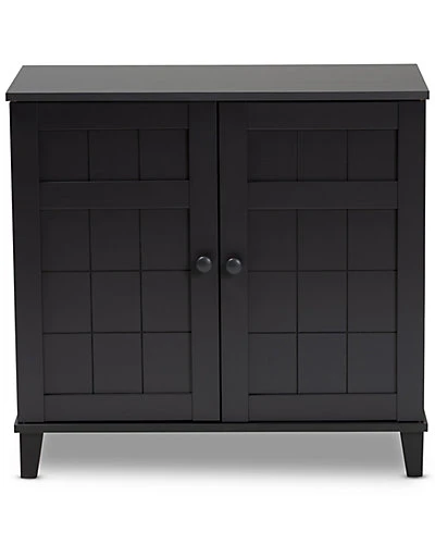 Baxton Studio Glidden 4-Shelf Shoe Storage Cabinet Home - Image 3