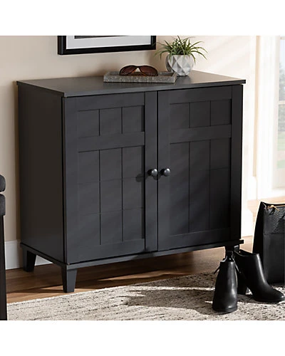 Baxton Studio Glidden 4-Shelf Shoe Storage Cabinet Home - Image 5