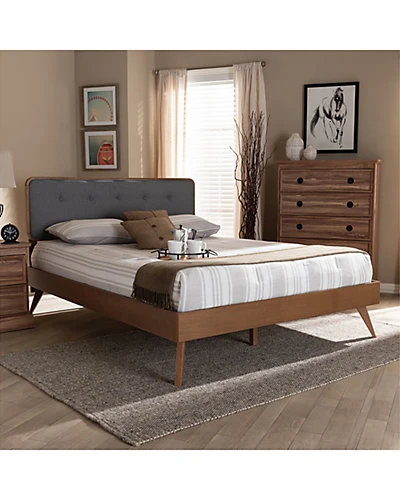 Baxton Studio Dilara Queen Size Platform Bed Home - Image 4