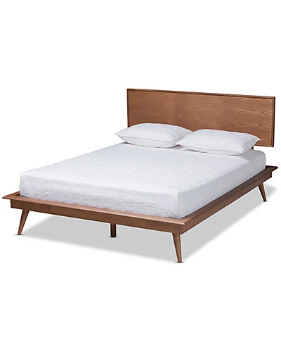 Baxton Studio Karine Queen Size Platform Bed Home