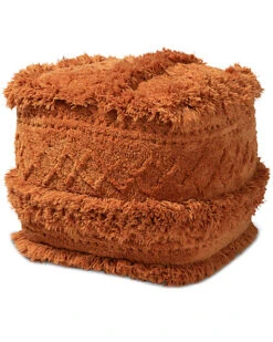 Baxton Studio Curlew Pouf Ottoman Home