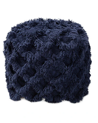 Baxton Studio Asuka Fringe Pouf Ottoman Home - Image 2