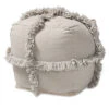 Baxton Studio Alfro Fringe Pouf Ottoman Home