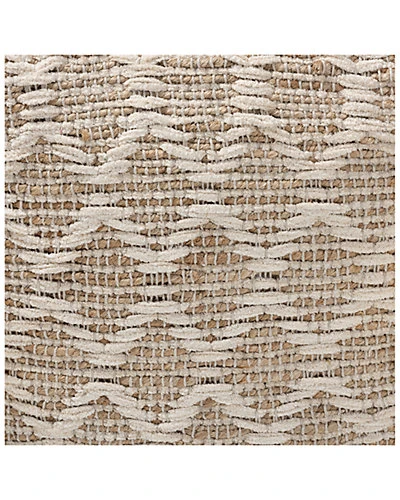 Baxton Studio Noland Hemp Pouf Ottoman Home - Image 2