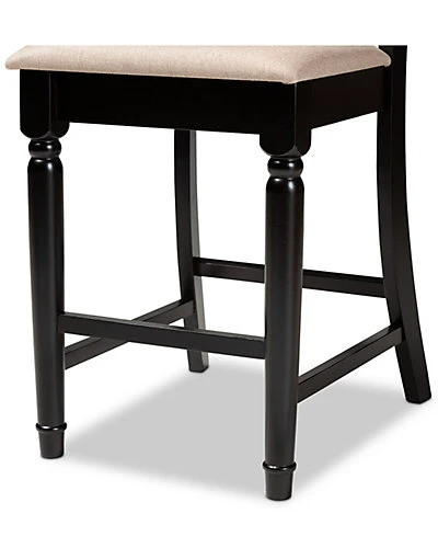 Baxton Studio Verina 2pc Counter Stool Set Home - Image 3