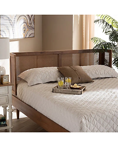 Baxton Studio Rina King Size Wrap-Around Headboard Home - Image 3