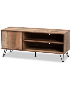 Baxton Studio Iver 1-Door TV Stand Home