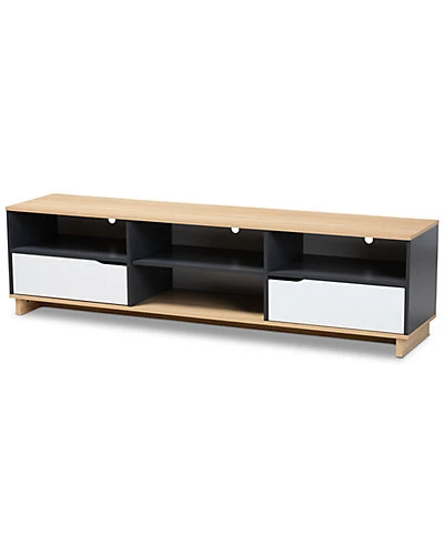 Baxton Studio Reed 2-Drawer TV Stand Home