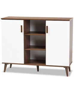 Baxton Studio Quinn Two-Tone 2-Door Dining Room Sideboard Home