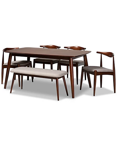 Baxton Studio Amato 6pc Dining Set Home