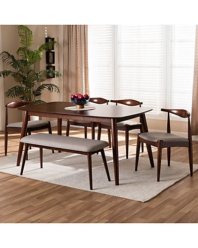Baxton Studio Amato 6pc Dining Set Home - Image 5
