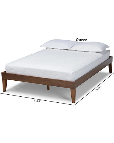 Baxton Studio Lucina Queen Size Platform Bed Frame Home - Image 2