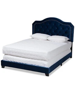 Baxton Studio Mantha Queen Size Bed Home