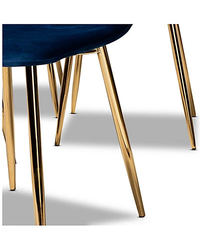 Baxton Studio Elyse 4pc Dining Chair Set Home - Image 3