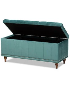 Baxton Studio Kaylee Button-Storage Ottoman Bench Home