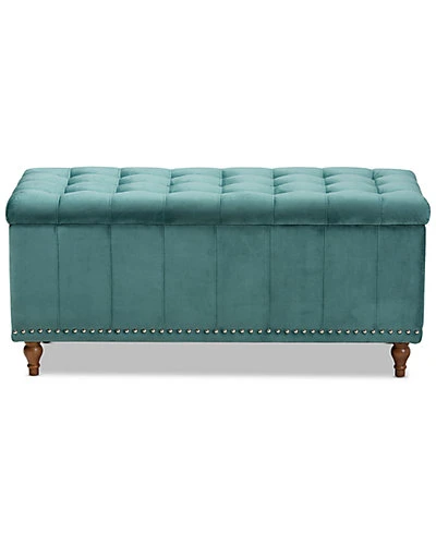 Baxton Studio Kaylee Button-Storage Ottoman Bench Home - Image 2